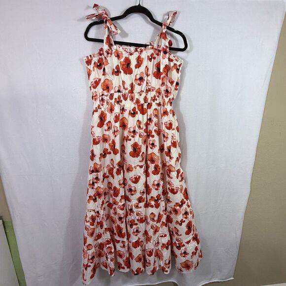 NEW Matilda Jane Enchanted Garden Summer Siesta Poppy Maxi Dress Size L Preppy - Picture 2 of 11
